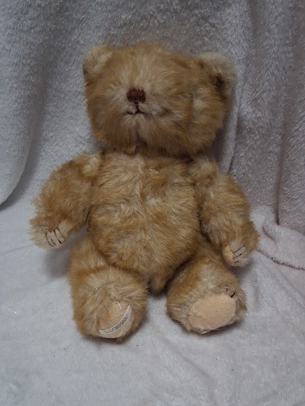 Vintage Plush Brown Mohair Teddy Bear